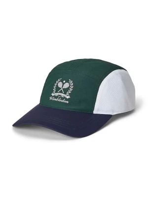 Polo Ralph Lauren czapka z daszkiem Wimbledon Collection kolor zielony z aplikacją 710970543