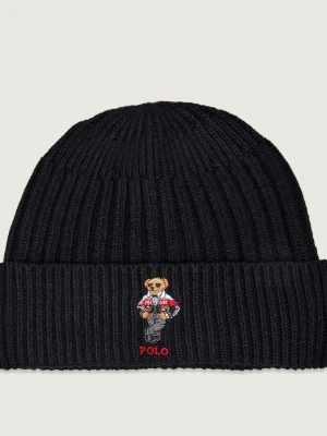 POLO RALPH LAUREN Czapka | z dodatkiem wełny czarny