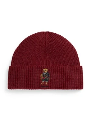 Polo Ralph Lauren czapka z dodatkiem wełny kolor bordowy 449P02041