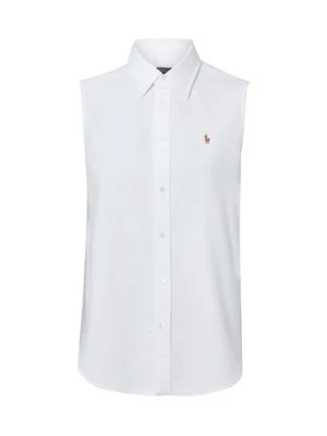 Polo Ralph Lauren Damska bluzka koszulowa Kobiety Bawełna biały,