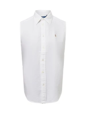 Polo Ralph Lauren Damska bluzka koszulowa Kobiety Bawełna biały jednolity,