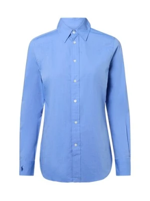 Polo Ralph Lauren Damska bluzka koszulowa Kobiety Bawełna niebieski marmurkowy,