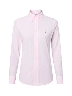 Polo Ralph Lauren Damska bluzka koszulowa Kobiety Bawełna różowy|biały w paski,