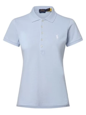 Polo Ralph Lauren Damska koszulka polo Kobiety Bawełna niebieski jednolity,