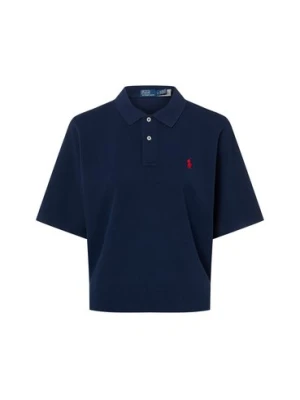 Polo Ralph Lauren Damska koszulka polo Kobiety Bawełna niebieski jednolity,