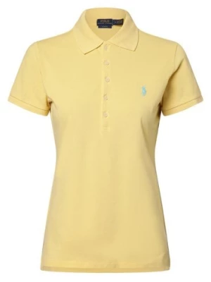 Polo Ralph Lauren Damska koszulka polo Kobiety Bawełna żółty jednolity,