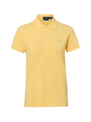 Polo Ralph Lauren Damska koszulka polo Kobiety Bawełna żółty jednolity,