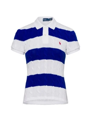 Polo Ralph Lauren Damska koszulka polo z dzianiny Kobiety Bawełna niebieski|biały w paski,