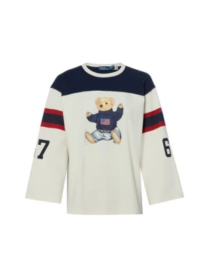 Polo Ralph Lauren Damska koszulka z długim rękawem Kobiety Bawełna (100%) biały|niebieski,
