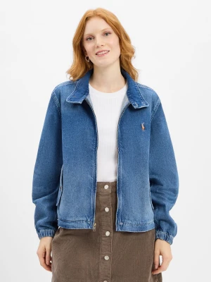 Polo Ralph Lauren Damska kurtka dżinsowa Kobiety Jeansy niebieski jednolity,