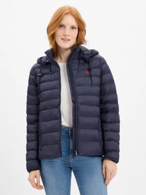 Polo Ralph Lauren Damska kurtka pikowana Kobiety Sztuczne włókno niebieski jednolity,