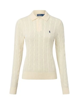 Polo Ralph Lauren Damski sweter z dzianiny z zawartością kaszmiru Kobiety Wełna biały jednolity,