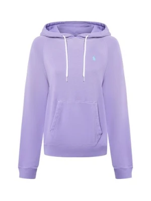 Polo Ralph Lauren Damski sweter z kapturem Kobiety Bawełna lila jednolity,