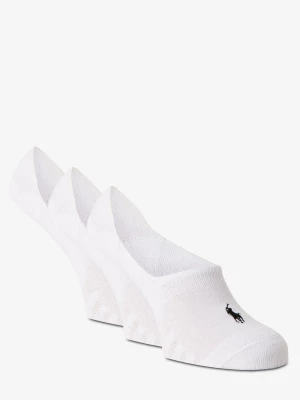 Polo Ralph Lauren Damskie skarpety do obuwia sportowego pakowane po 3 szt. Kobiety drobna dzianina biały jednolity,