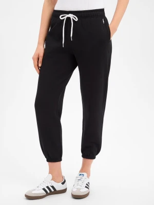 Polo Ralph Lauren Damskie spodnie do biegania Kobiety Materiał dresowy niebieski jednolity,