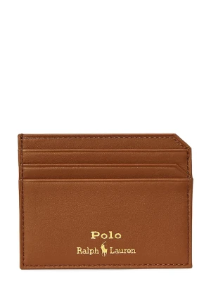 Polo Ralph Lauren etui na karty męskie skórzane brązowy