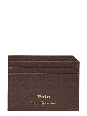 Polo Ralph Lauren etui na karty męskie skórzane brązowy