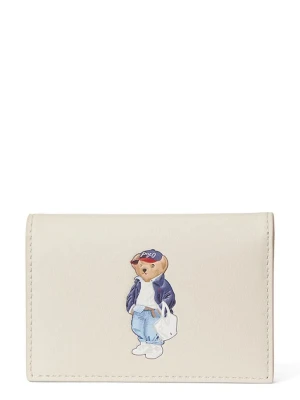 Polo Ralph Lauren etui na karty skórzane beżowy