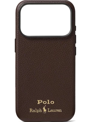 Polo Ralph Lauren etui na telefon skórzane brązowy