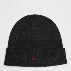 Polo Ralph Lauren Fold-Over Cold Weather Hat uniseks Czapki beanie szary rozmiar Akcesoria