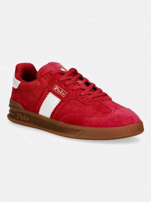 Polo Ralph Lauren Htr Aera sneakersy damskie zamszowe czerwony