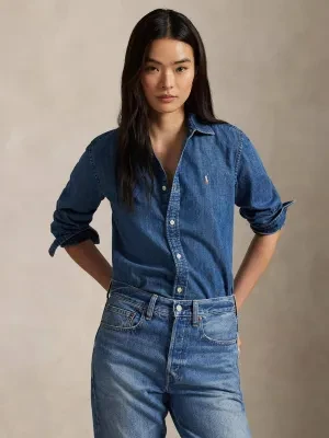 POLO RALPH LAUREN Jeansowa koszula | Custom fit