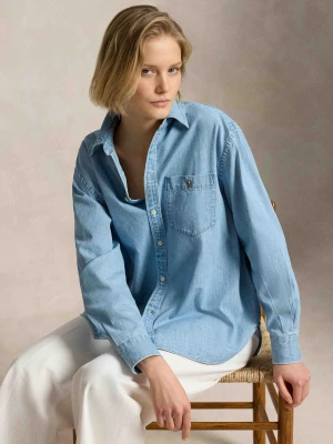 POLO RALPH LAUREN Jeansowa koszula | Oversize fit