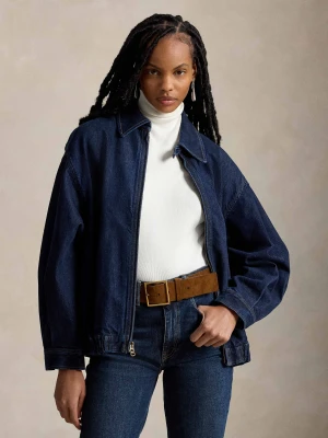 POLO RALPH LAUREN Jeansowa kurtka Bubble | Relaxed fit granatowy