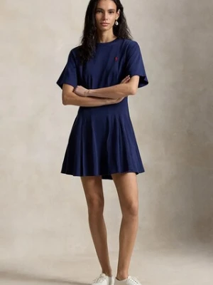 Polo Ralph Lauren JERSY-KNT-DRESSES sukienka rozkloszowana bawełniana