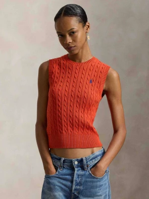 POLO RALPH LAUREN Kamizelka | Slim Fit pomarańczowy