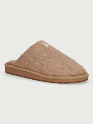 Polo Ralph Lauren kapcie damskie Carey Scuff brązowy