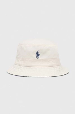 Polo Ralph Lauren kapelusz bawełniany kolor beżowy bawełniany