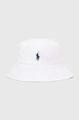 Polo Ralph Lauren kapelusz lniany kolor biały 455938465