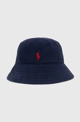 Polo Ralph Lauren kapelusz lniany kolor granatowy 455938465