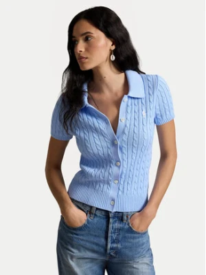 Polo Ralph Lauren Kardigan 211963486500 Niebieski jasny Slim Fit