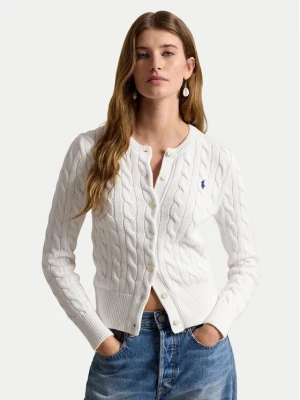 Polo Ralph Lauren Kardigan 211971868007 Biały Slim Fit