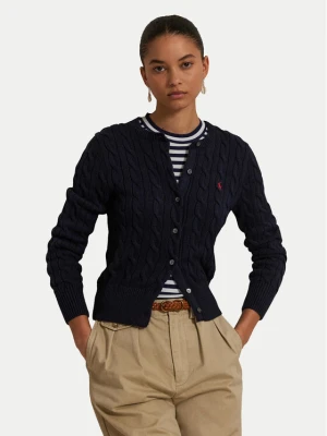 Polo Ralph Lauren Kardigan 211971868008 Granatowy Slim Fit