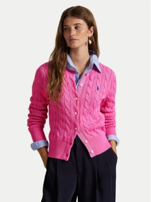 Polo Ralph Lauren Kardigan 211971868012 Różowy Slim Fit