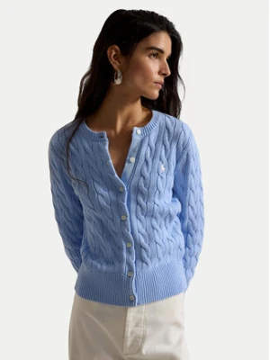 Polo Ralph Lauren Kardigan 211971868513 Niebieski jasny Slim Fit