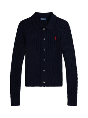 Polo Ralph Lauren Kardigan 211971881501 Granatowy Slim Fit