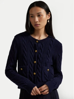Polo Ralph Lauren Kardigan 211978312501 Granatowy Regular Fit