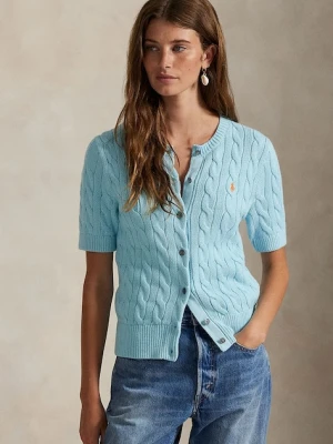 Polo Ralph Lauren kardigan bawełniany damski kolor niebieski 211966720