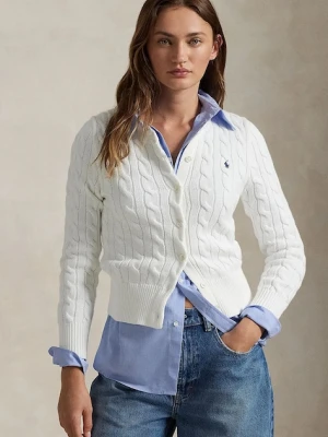 Polo Ralph Lauren kardigan bawełniany kolor biały 211891643