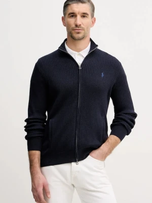 Polo Ralph Lauren kardigan bawełniany męski kolor granatowy 710P04444