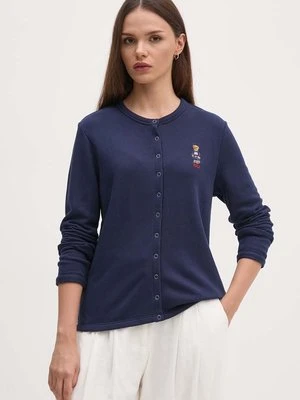 Polo Ralph Lauren kardigan damski kolor granatowy lekki 211955298