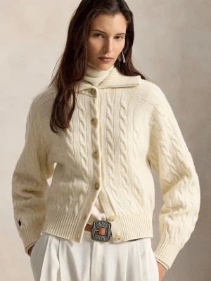 Polo Ralph Lauren kardigan damski wełniany beżowy