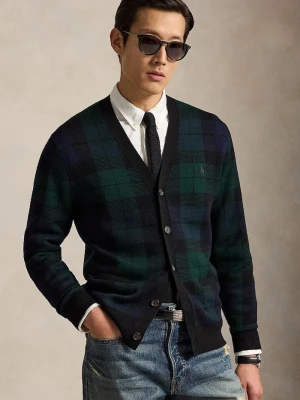 Polo Ralph Lauren kardigan męski wełniany granatowy
