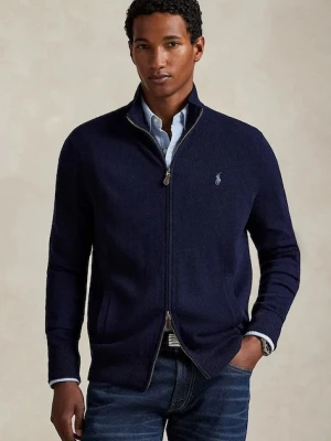 Polo Ralph Lauren kardigan wełniany męski kolor granatowy 710974149