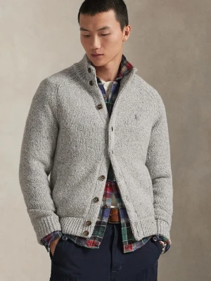 Polo Ralph Lauren kardigan z wełną męski kolor szary 710979109