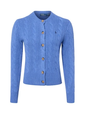 Polo Ralph Lauren Kardigan z zawartością kaszmiru Kobiety Kaszmir niebieski